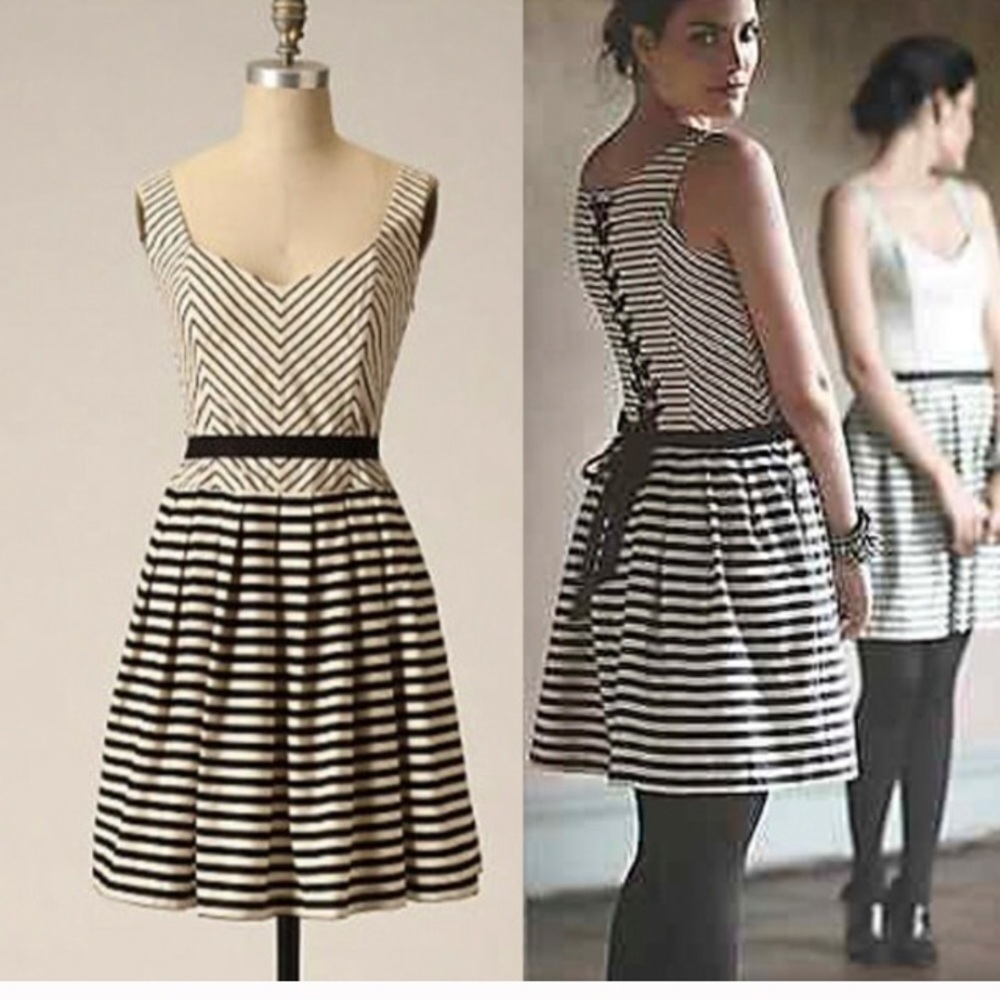 Anthropologie monochromatic dress